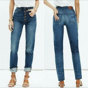 Madewell Rivet and Thread Button Front Boy Jean Limited Edition Women Size 26.